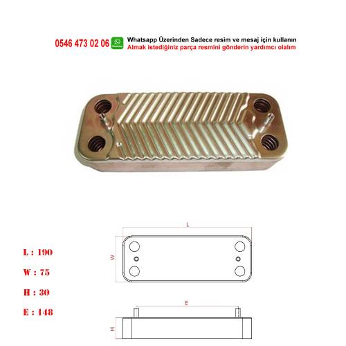 Chaffoteaux maury Kombi Plakalı Eşanjör - 0